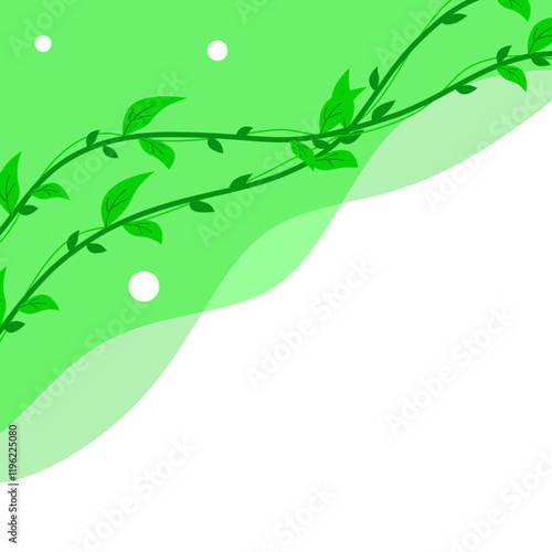 Green Leaf Vine Corner