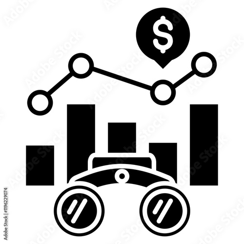 Forecasting  Icon Element For Design
