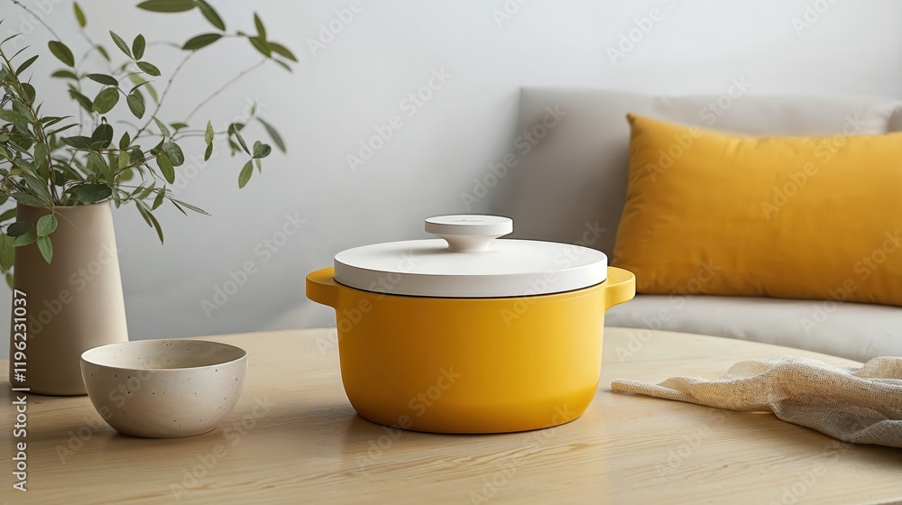 Generative AI, Bright Scandinavian Living Room with Natural Light and Minimalist Charm Generative AI, Bright Scandinavian Living Room with Natural Light and Minimalist Charm