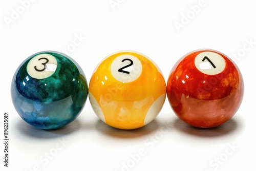 Ball billiards number sphere. photo