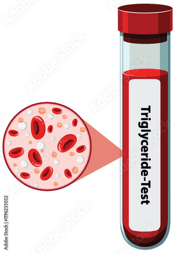 Triglyceride Blood Test Illustration photo