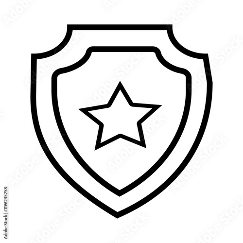 Police badge. Police symbols. Policeman badges collection. Police badge vector icons
