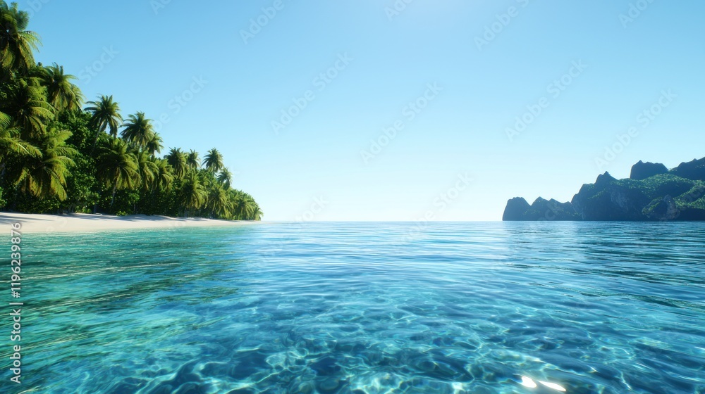 Fototapeta premium Tropical Island Paradise