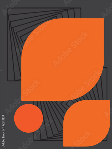 Abstract art background for decoration and collection, printable and easy to edit