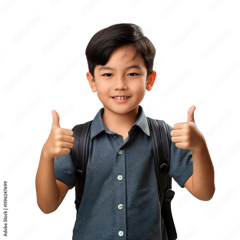 Mano niño levantando el pulgar Mano niño levantando el pulgar