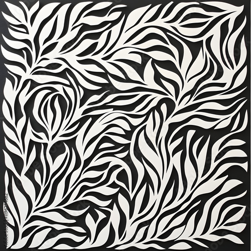 Paper cut spring flowers and leaves Fresh spring nature background. Floral with leaves cut of paper Flower paper style, colorful rose, paper craft floral