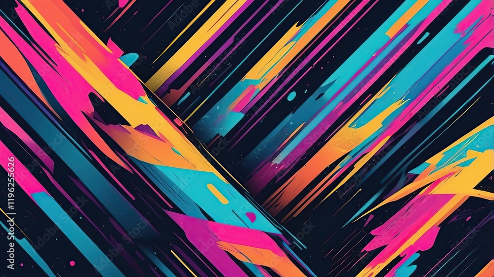 Abstract vector with a glitch art theme, featuring distorted lines and vibrant digital noise. Abstract vector with a glitch art theme, featuring distorted lines and vibrant digital noise.