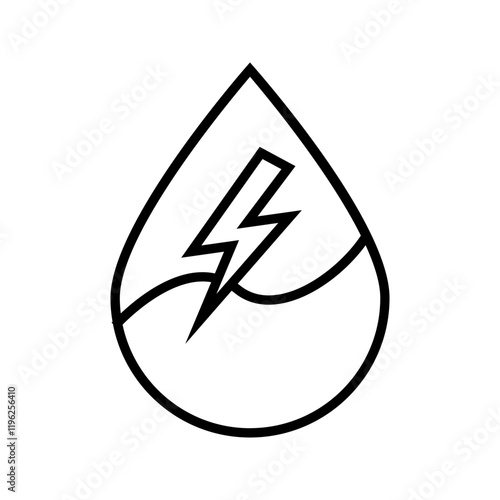 Hydroelectric Power Plant Icon Logo Design Vector Template Pixel Perfect Sign And Symbol Illustration, on white background, eps 10.