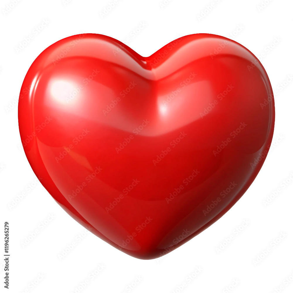 3D glossy red heart icon isolated on transparent background,Happy Valentine's day concept,clipping path 3D glossy red heart icon isolated on transparent background,Happy Valentine's day concept,clipping path