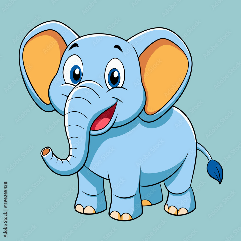 Naklejka premium elephant vector illustration