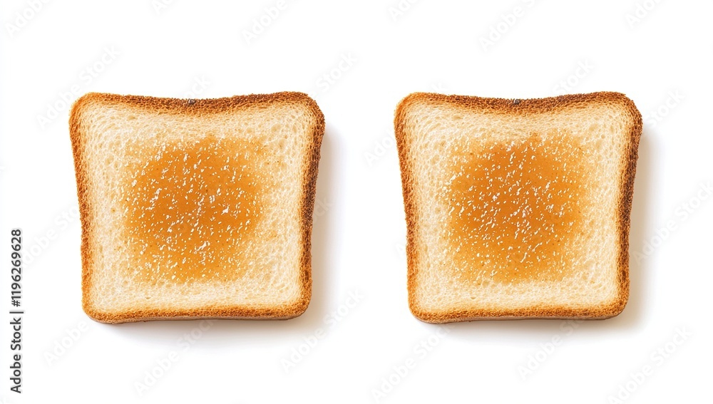 Golden Toasted Bread with Sweet Jam, a Delicious Breakfast Treat, Perfectly Crispy and Ready to Eat Now. Golden Toasted Bread with Sweet Jam, a Delicious Breakfast Treat, Perfectly Crispy and Ready to Eat Now.