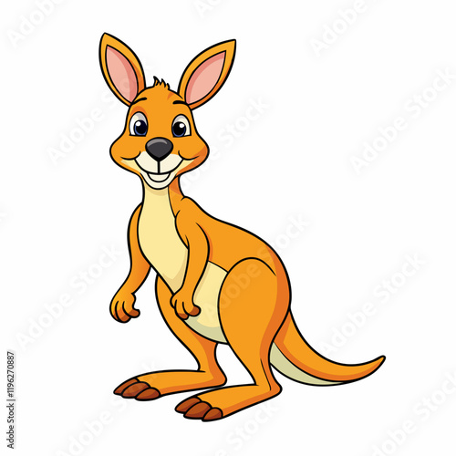 kangaroo vector cartoon