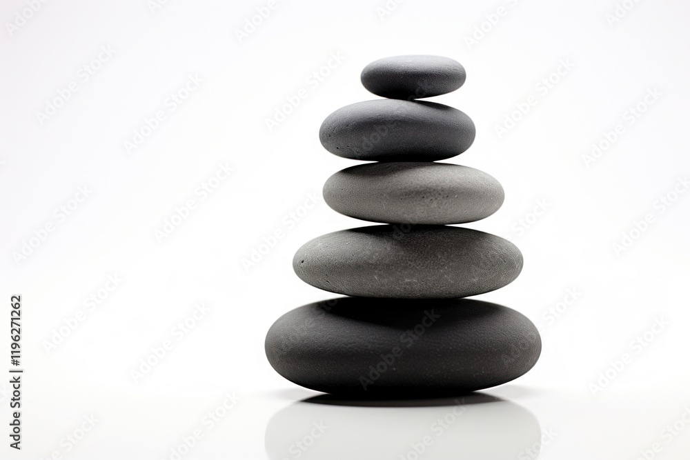Black stacked stone zen pebble. Black stacked stone zen pebble.