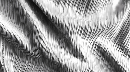 Wallpaper Mural Gray velour corduroy texture: large ribbed diagonal weave fabric background. Velvetfern. Illustration Torontodigital.ca