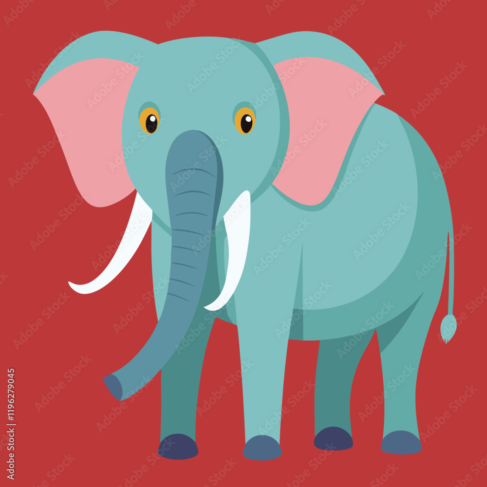 Fototapeta premium funny elephant cartoon