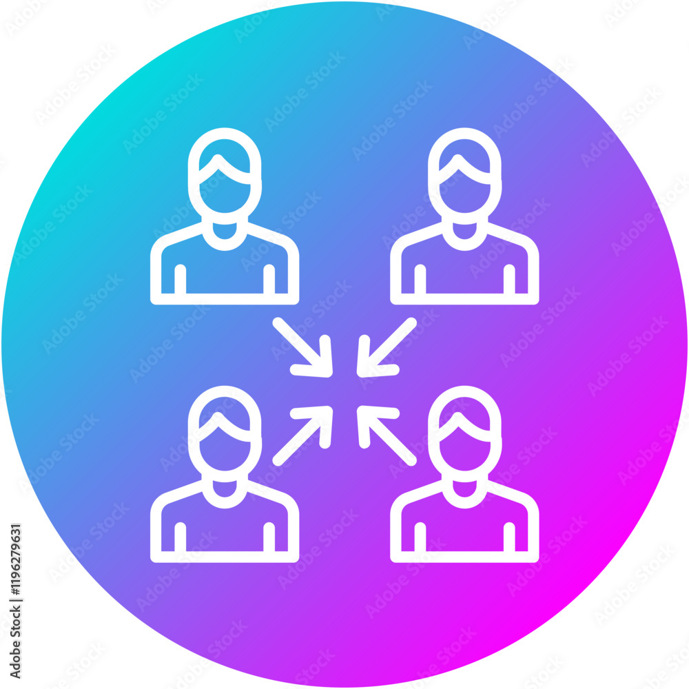 Cross-functional Team Icon Cross-functional Team Icon