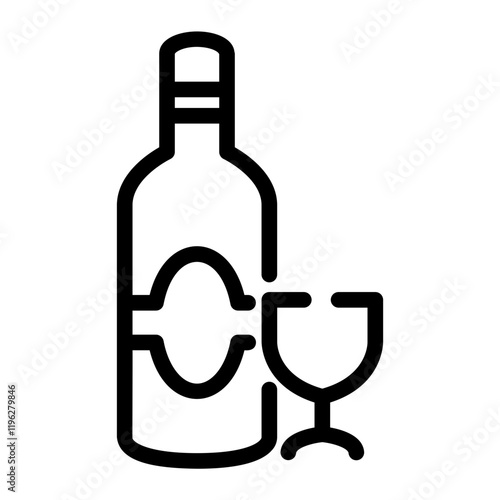 wine Line Icon