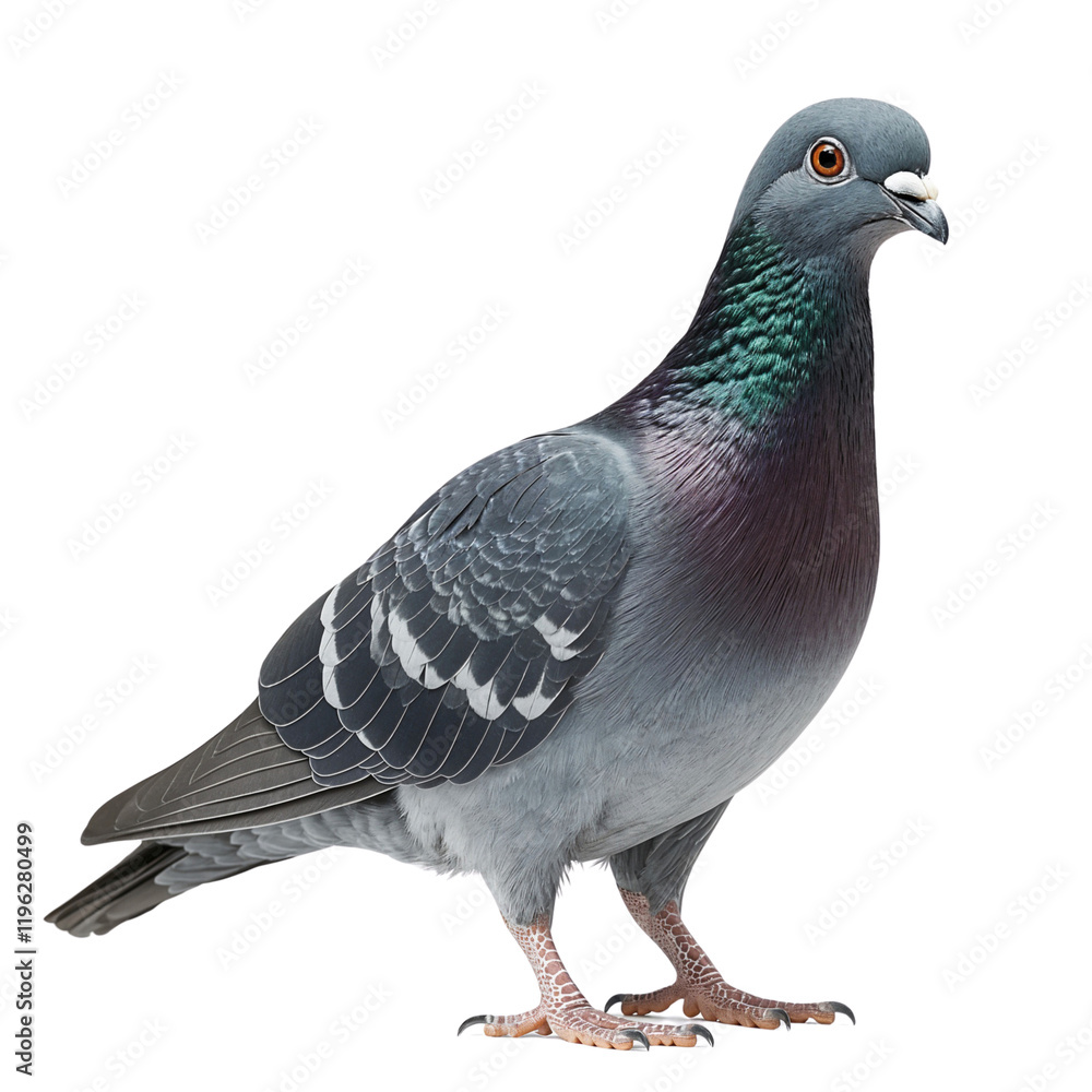 Fototapeta premium Pigeon bird isolated on white background
