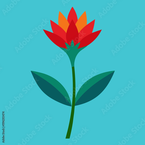 indian paintbrush on a white background