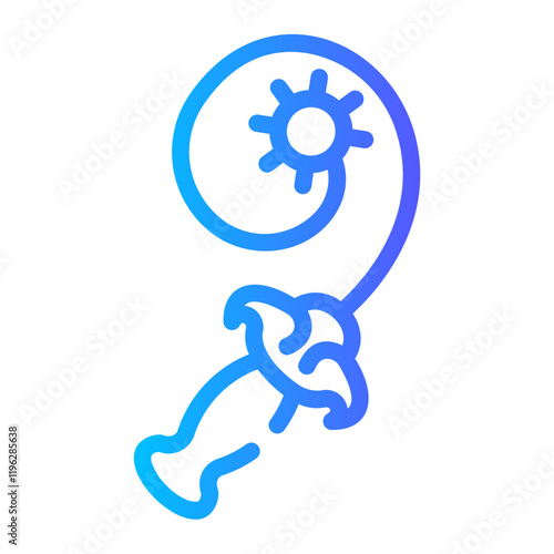flail Line Gradient Icon