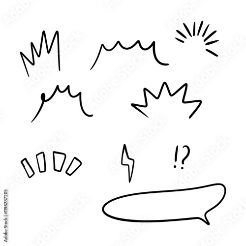Set of Awareness Line / Speech Bubble