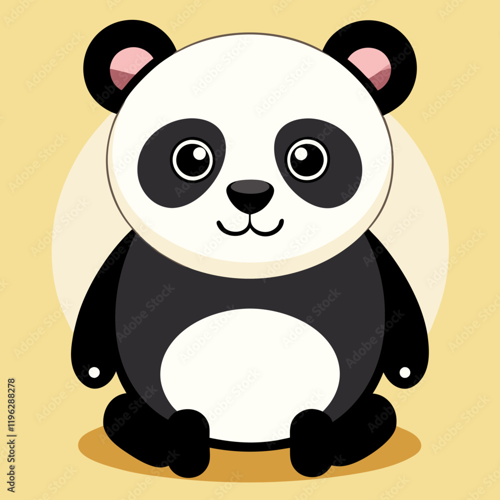 Fototapeta premium panda cartoon vector