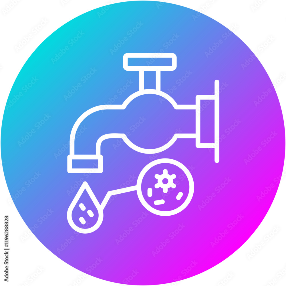 Contaminated Water Icon Contaminated Water Icon