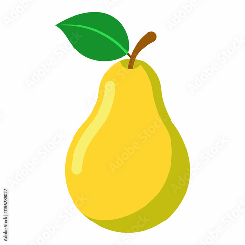 pear isolated on white