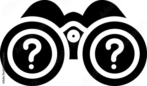 Find Answer Filled Glyph Icon