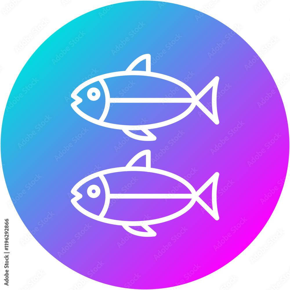 Fototapeta premium Anchovy Icon