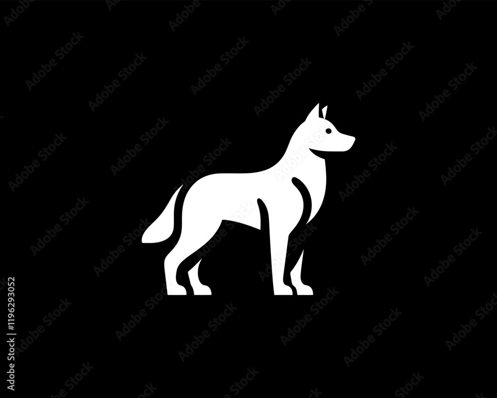 Obraz premium Dog Logo Design Vector Template