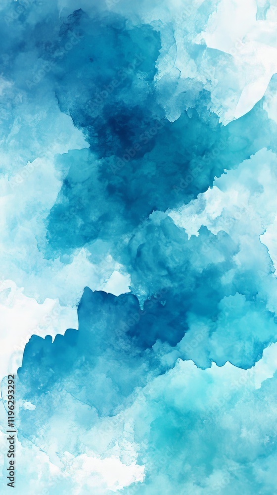 Abstract Blue Watercolor Background Abstract Blue Watercolor Background