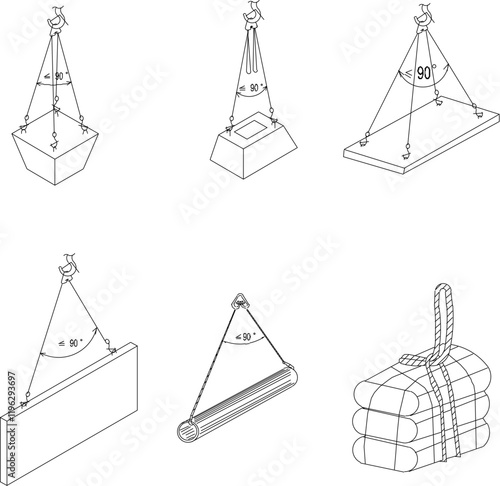 vector illustration design image of lifting equipment weighing scale with pulley