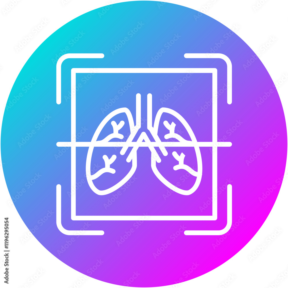 Lungs Scan Icon Lungs Scan Icon