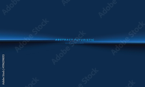 Blue Abstract paper design desktop background. Vector illustration.