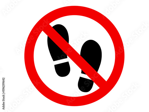 土足禁止（厳禁）マーク
