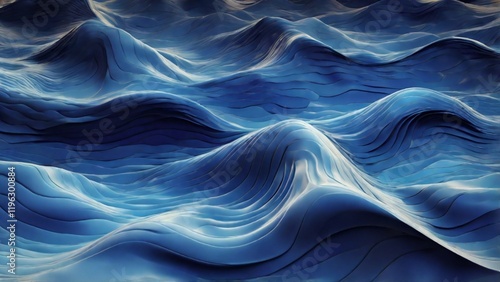 abstract blue background with waves