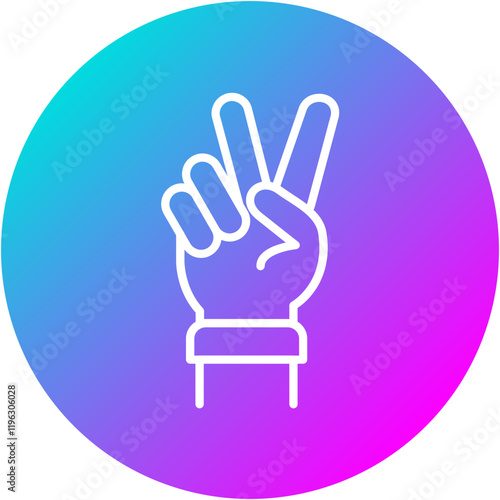 Victory Gesture Icon