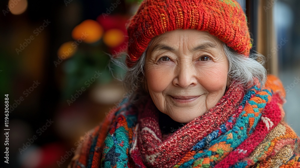 Portrait of a Serene Elderly Woman Portrait of a Serene Elderly Woman