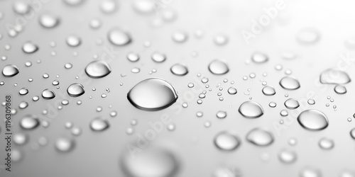 Wallpaper Mural Water Drop Macro Monochrome Digital Wallpaper with Glowing Effects, Generative AI Torontodigital.ca