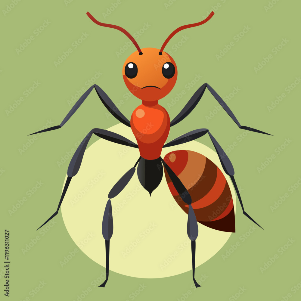 Fototapeta premium vector illustration of a ant