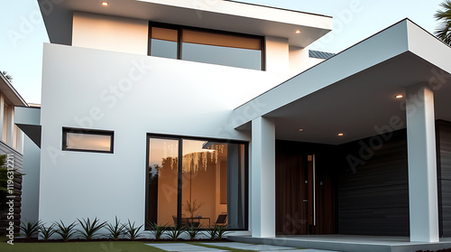 Wallpaper Mural Modern Architectural Design: Luxurious Contemporary Home Exterior Torontodigital.ca