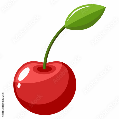 vector illustration of cherry