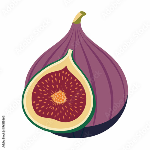  figs isolated on white background