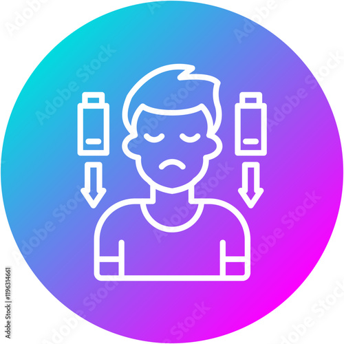 Drained Battery Icon