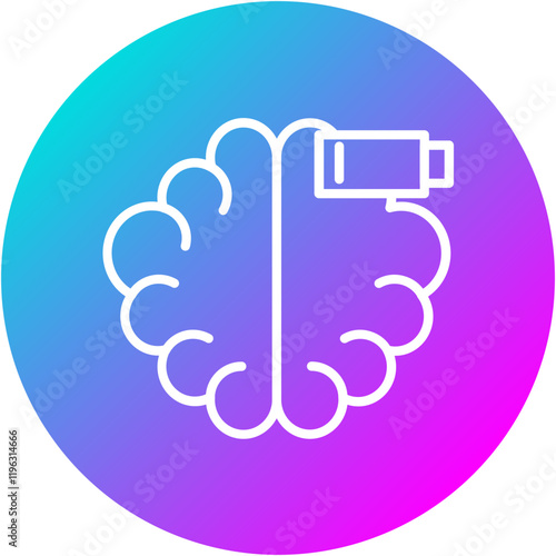 Drained Brain Icon