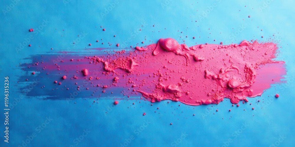 Fototapeta premium Abstract Pink and Blue Paint Swirl on Textured Surface A Vibrant Artistic Expression