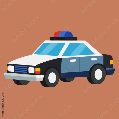 police car vector