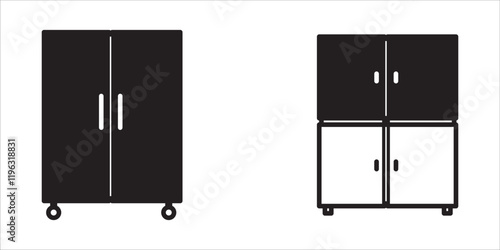 cupboard icon. Furniture icon element. Premium quality graphic design. Signs, icons for websites, web design, mobile apps, info graphics on white background