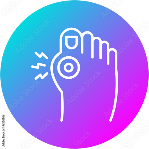 Toe Pain Icon